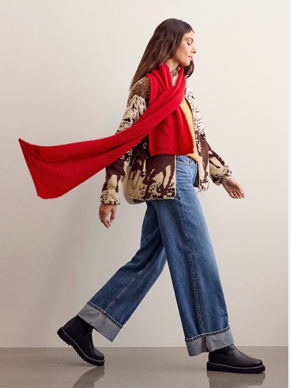 Simons x Maguire Chelsea Leather Boots Black Size 39 Mixed Media Platform